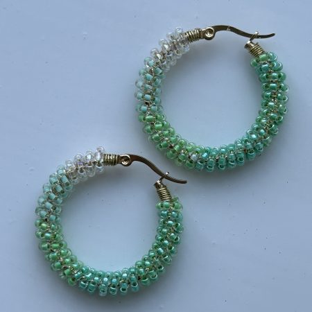 Mint Sorbet Hoops Earrings