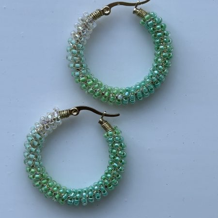 Mint Sorbet Hoops Earrings
