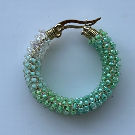 Mint Sorbet Hoops Earrings