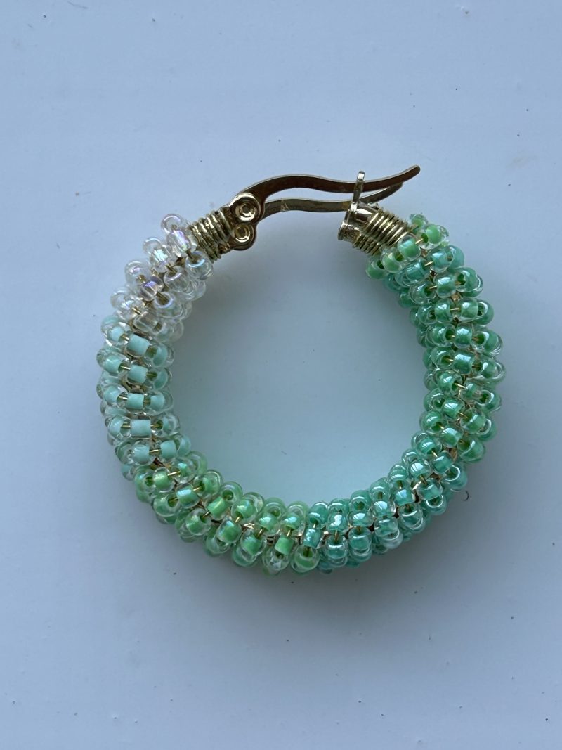 Mint Sorbet Hoops Earrings