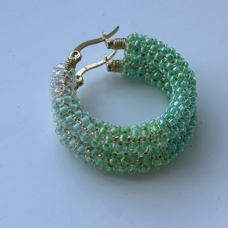 Mint Sorbet Hoops Earrings