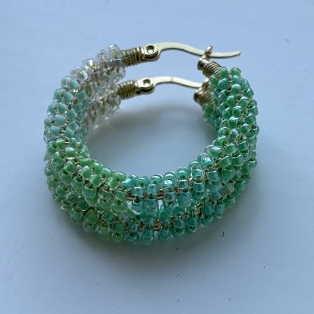 Mint Sorbet Hoops Earrings