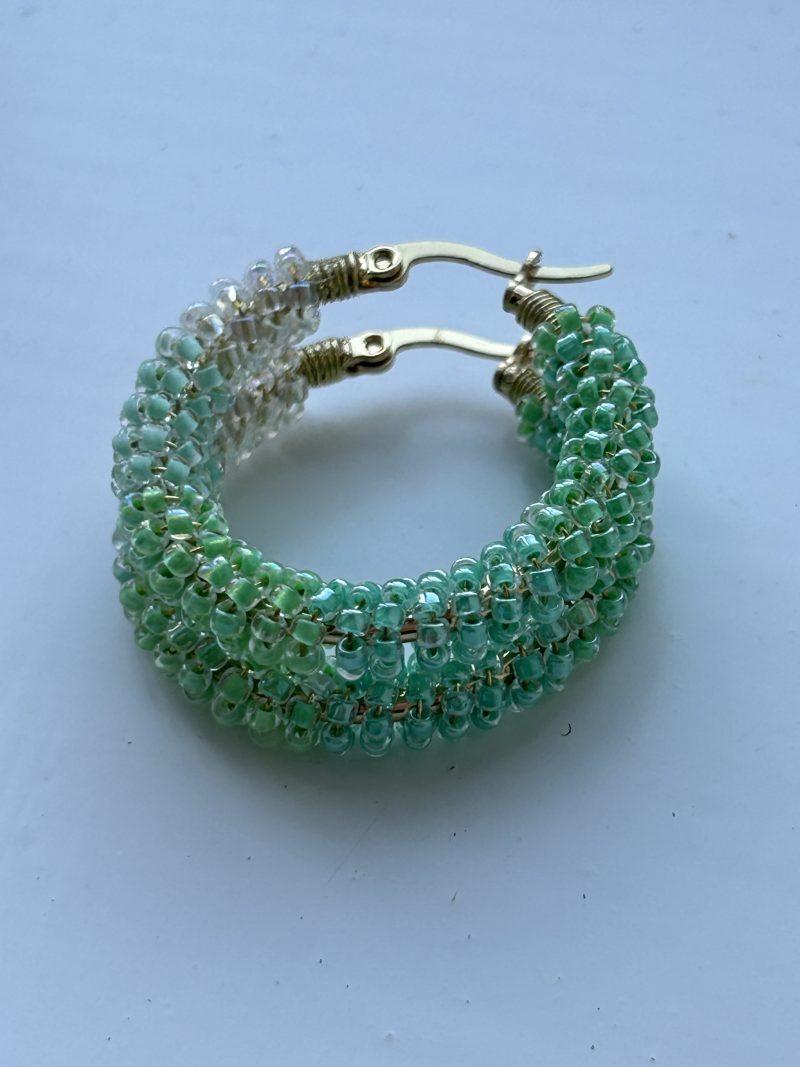 Mint Sorbet Hoops Earrings