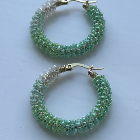 Mint Sorbet Hoops Earrings