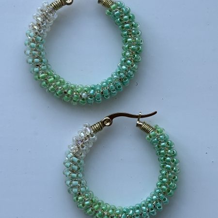 Mint Sorbet Hoops Earrings