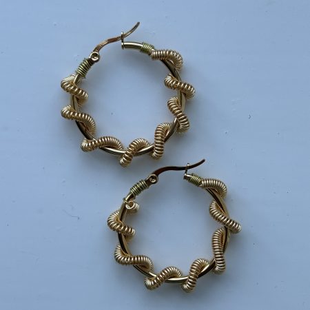 Sailor’s knot Hoops Earrings