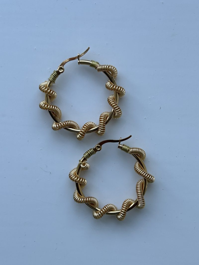 Sailor’s knot Hoops Earrings