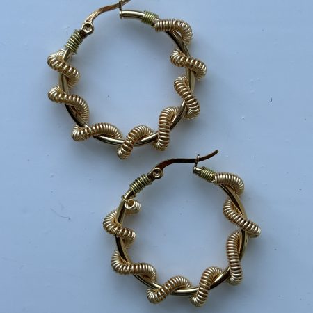 Sailor’s knot Hoops Earrings
