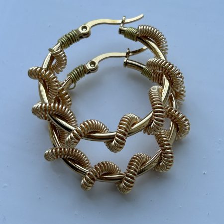Sailor’s knot Hoops Earrings