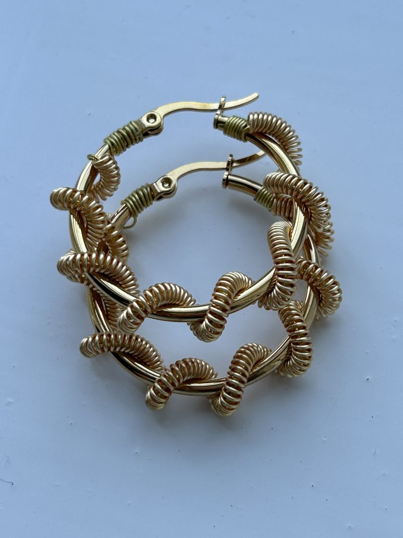 Sailor’s knot Hoops Earrings