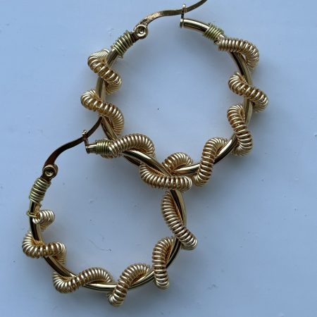 Sailor’s knot Hoops Earrings
