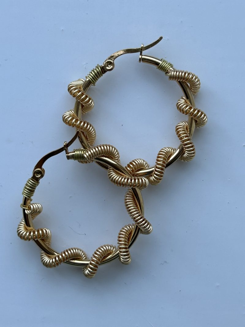 Sailor’s knot Hoops Earrings