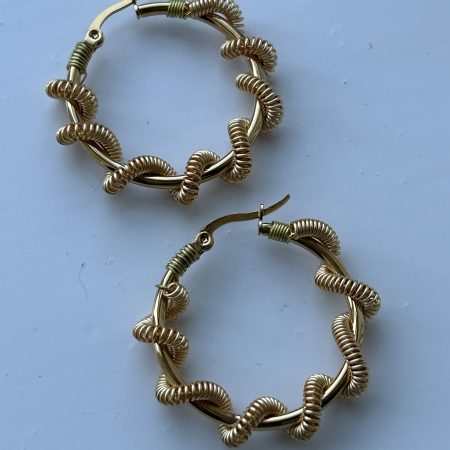 Sailor’s knot Hoops Earrings