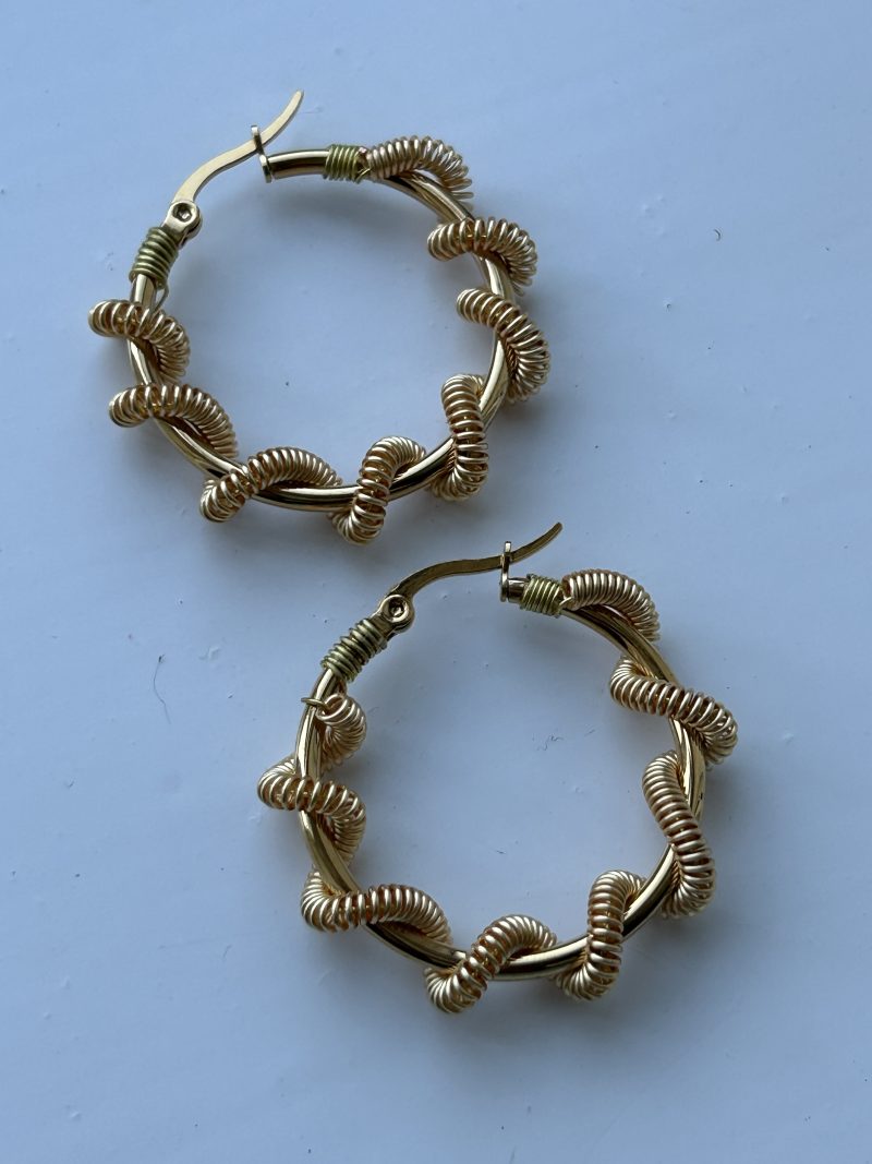 Sailor’s knot Hoops Earrings
