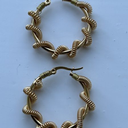 Sailor’s knot Hoops Earrings