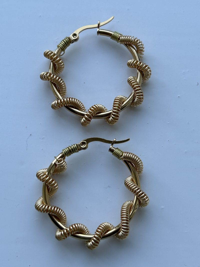 Sailor’s knot Hoops Earrings