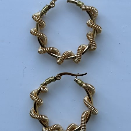 Sailor’s knot Hoops Earrings