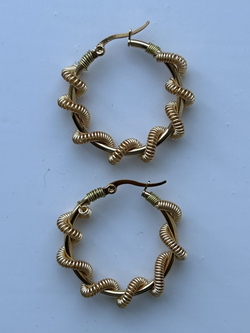 Sailor’s knot Hoops Earrings