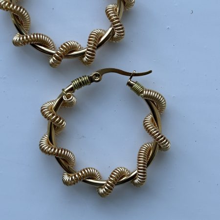 Sailor’s knot Hoops Earrings