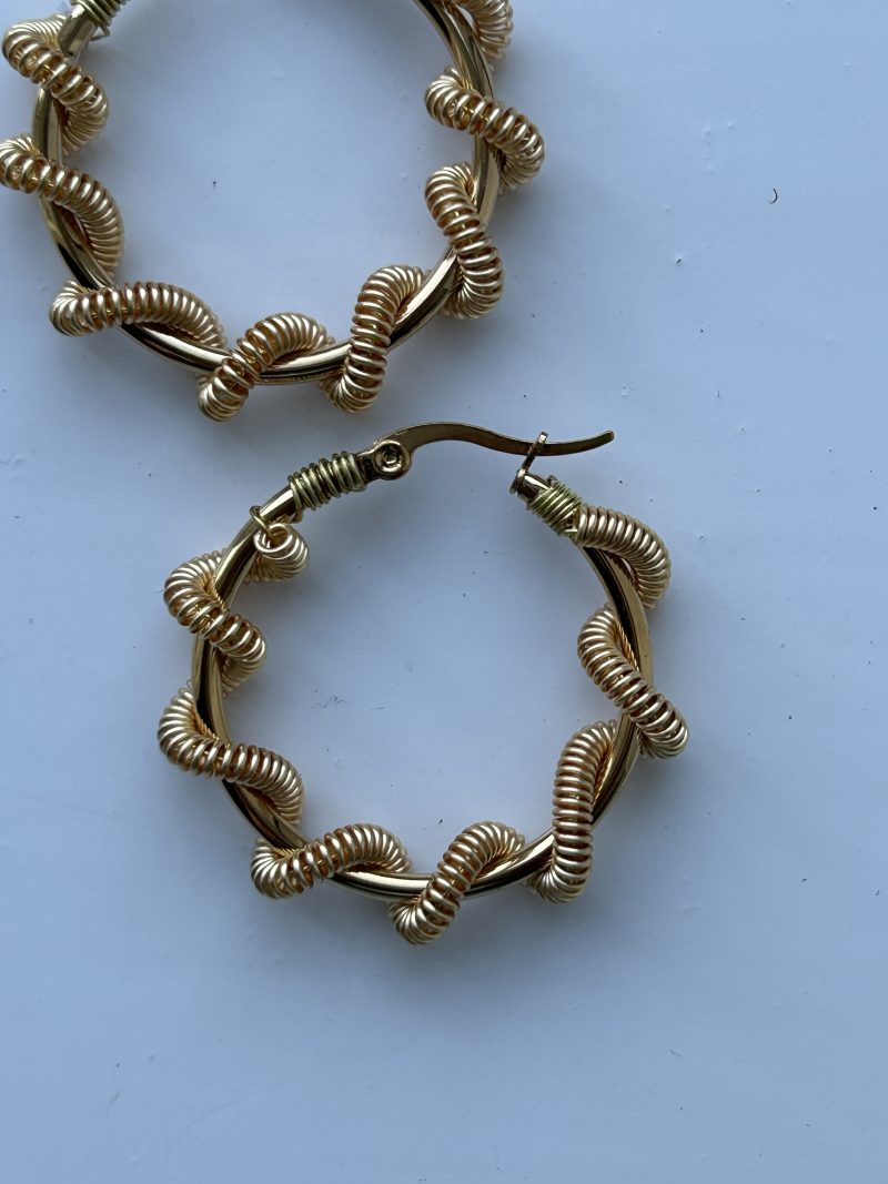 Sailor’s knot Hoops Earrings