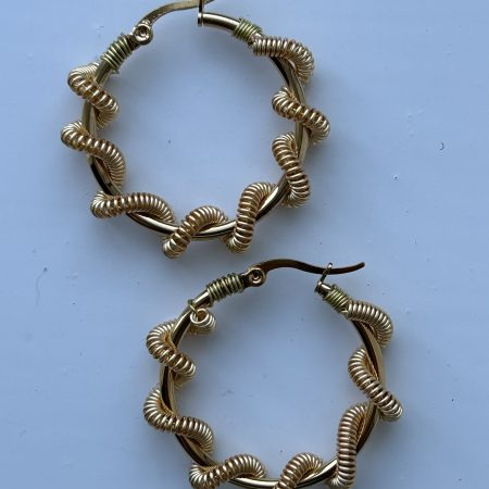 Sailor’s knot Hoops Earrings