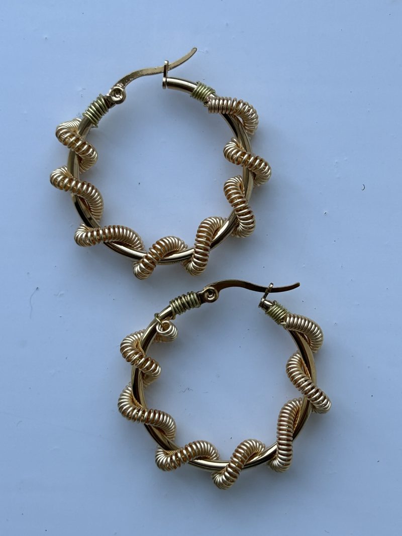 Sailor’s knot Hoops Earrings