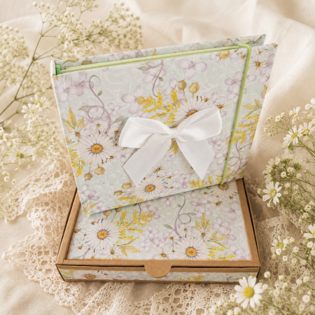 Handmade Floral Notebook - Daisy