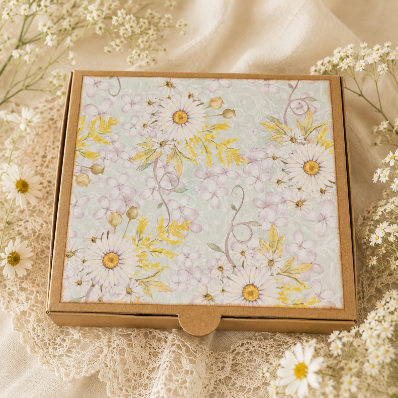 Handmade Floral Notebook - Daisy
