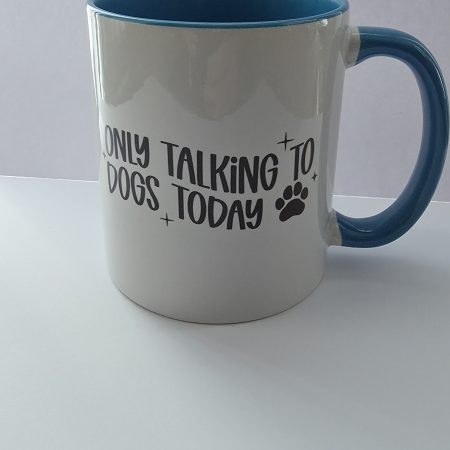 Mug only talking to dogs