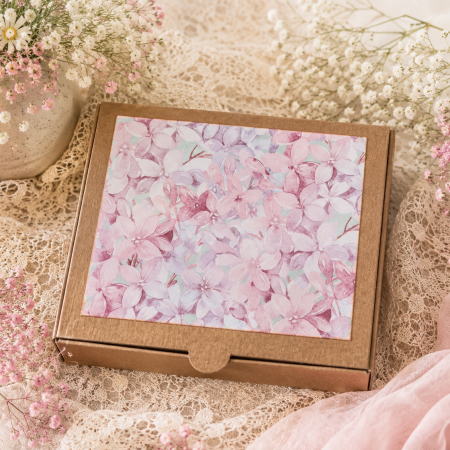 Handmade Pink Floral Notebook