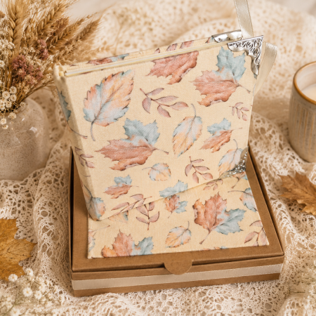 Handmade Autumn Leaves Notebook & Gift Box