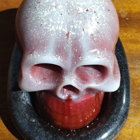 Large Resin Skull with an Oval Base