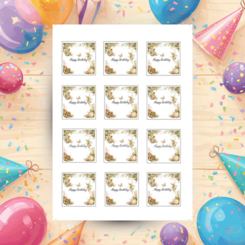Magical Fairy Birthday Party Kit Editable Canva Bundle Instant Download