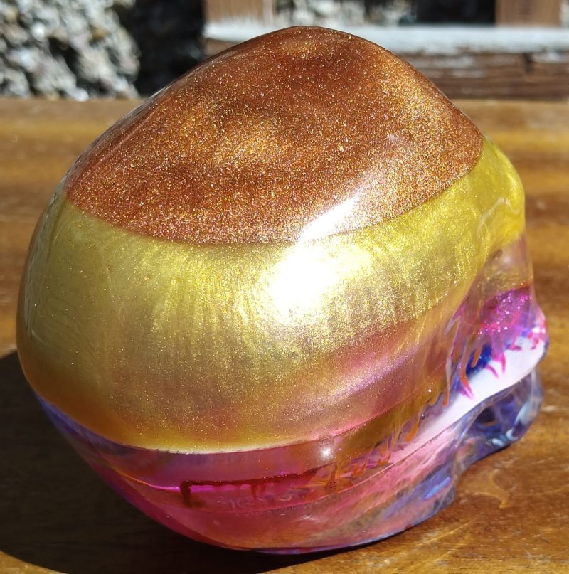 Medium Resin Multi-Coloured Skull