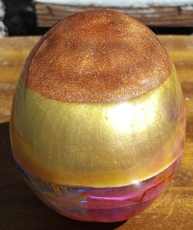 Medium Resin Multi-Coloured Skull