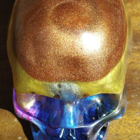 Medium Resin Multi-Coloured Skull