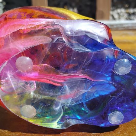 Medium Resin Multi-Coloured Skull