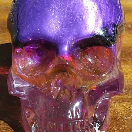 Medium Resin Multi-Coloured Skull