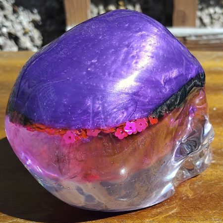Medium Resin Multi-Coloured Skull