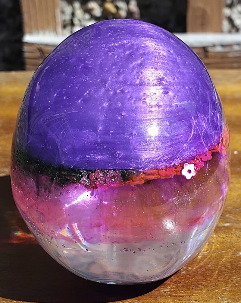 Medium Resin Multi-Coloured Skull