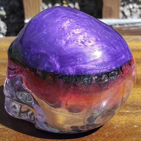 Medium Resin Multi-Coloured Skull