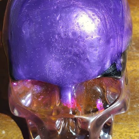 Medium Resin Multi-Coloured Skull