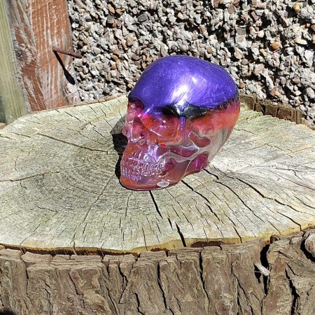 Medium Resin Multi-Coloured Skull
