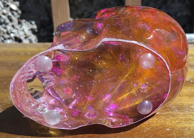 Medium Resin Multi-Coloured Skull