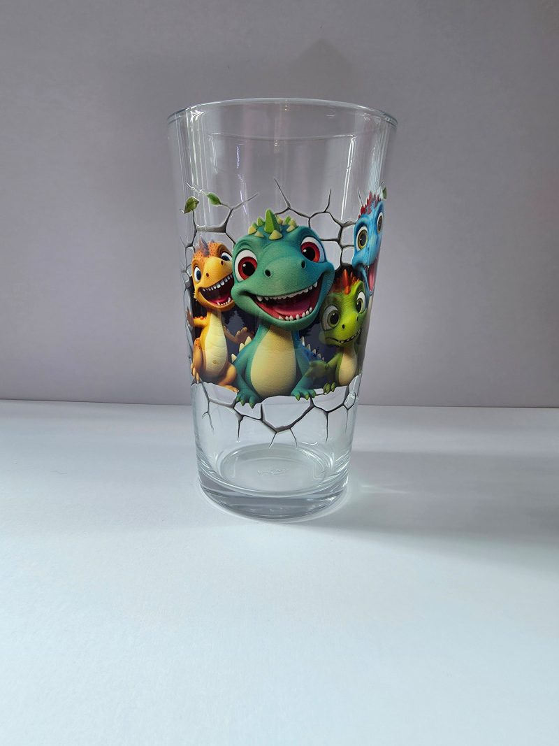 Pint glasses with designes