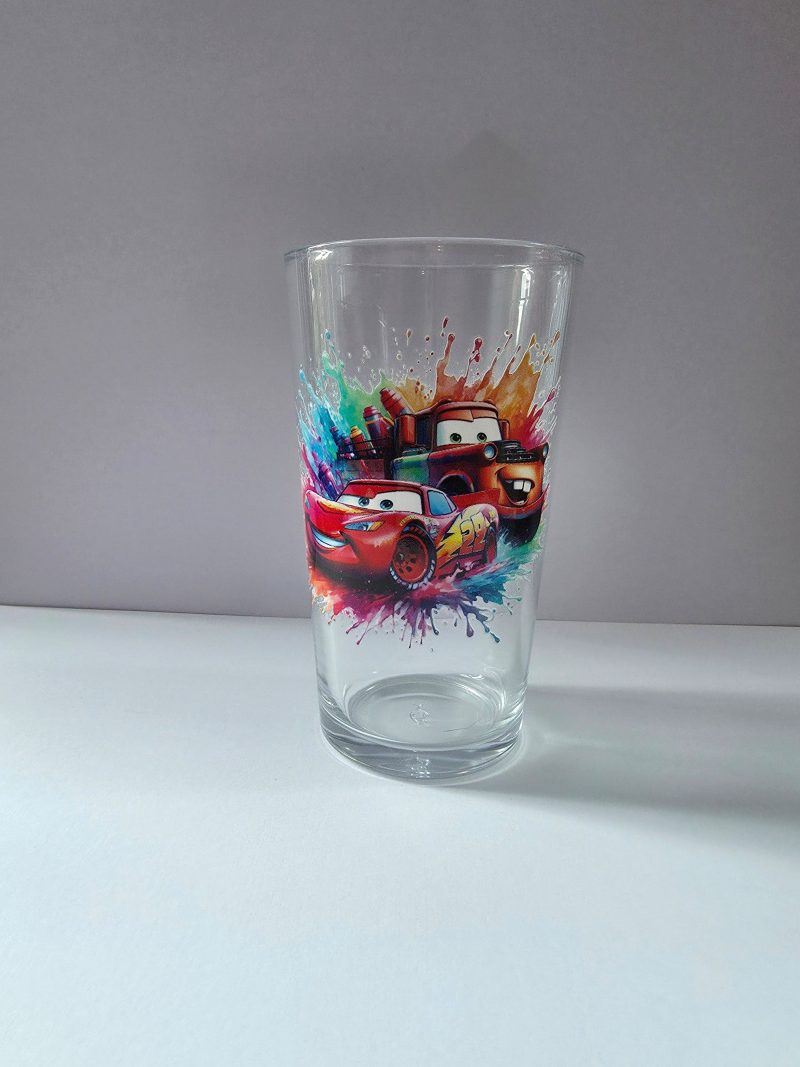 Pint glasses with designes