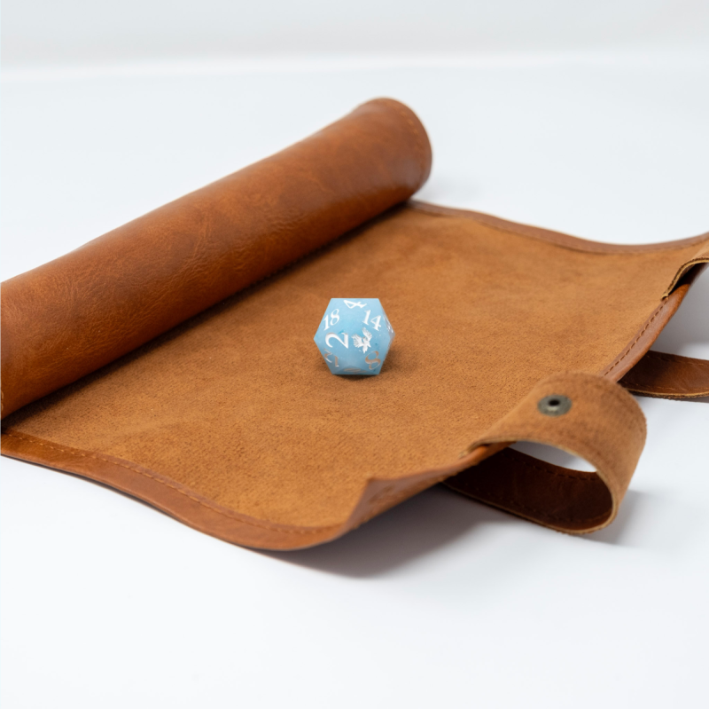 Snowfall | Handmade Resin D20 Dice for D&D & RPGs