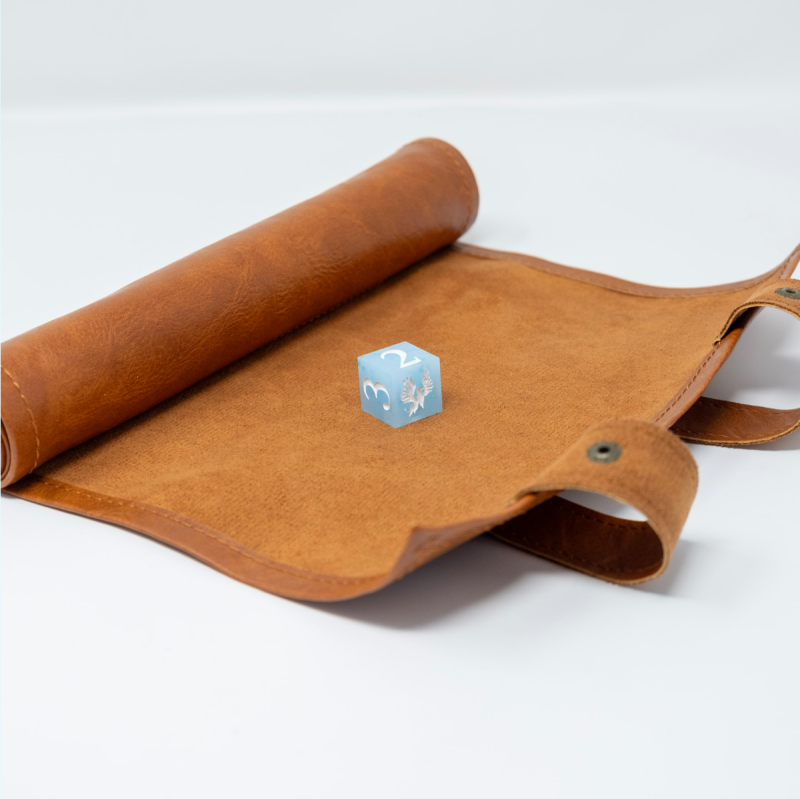 Snowfall | Handmade Resin D6 Dice for D&D & RPGs
