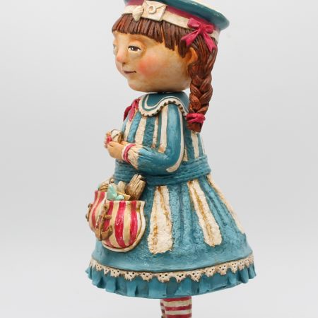 Handmade Marina Tideletter Art Doll, 29cm Tall, Paper Clay