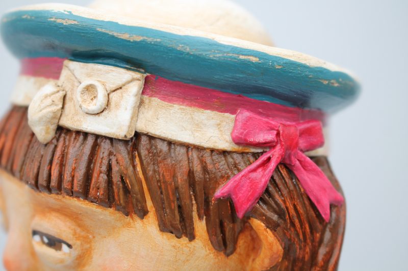 Handmade Marina Tideletter Art Doll, 29cm Tall, Paper Clay